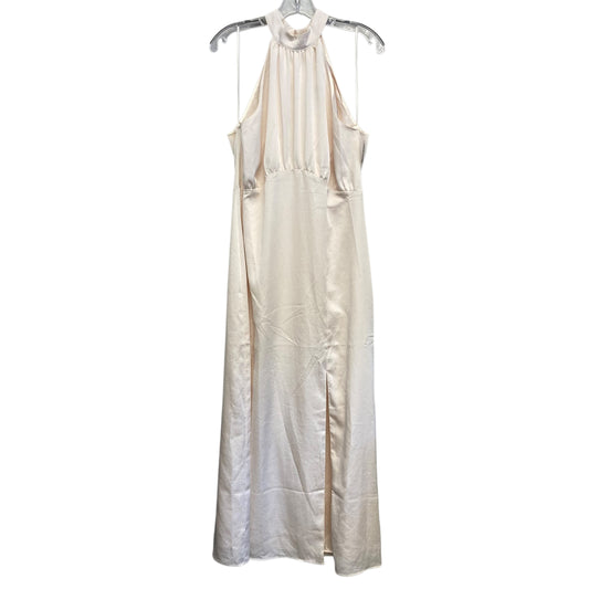 Dress Party Long By Express In Ivory, Size:L