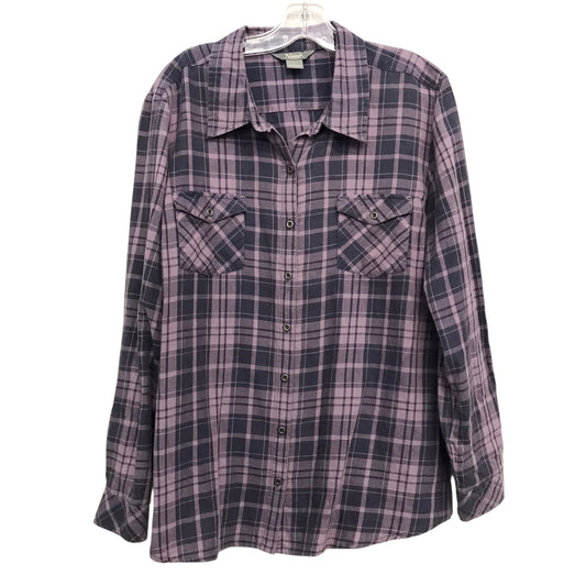 Top Ls By Natural Reflections In Plaid Pattern, Size:Xl