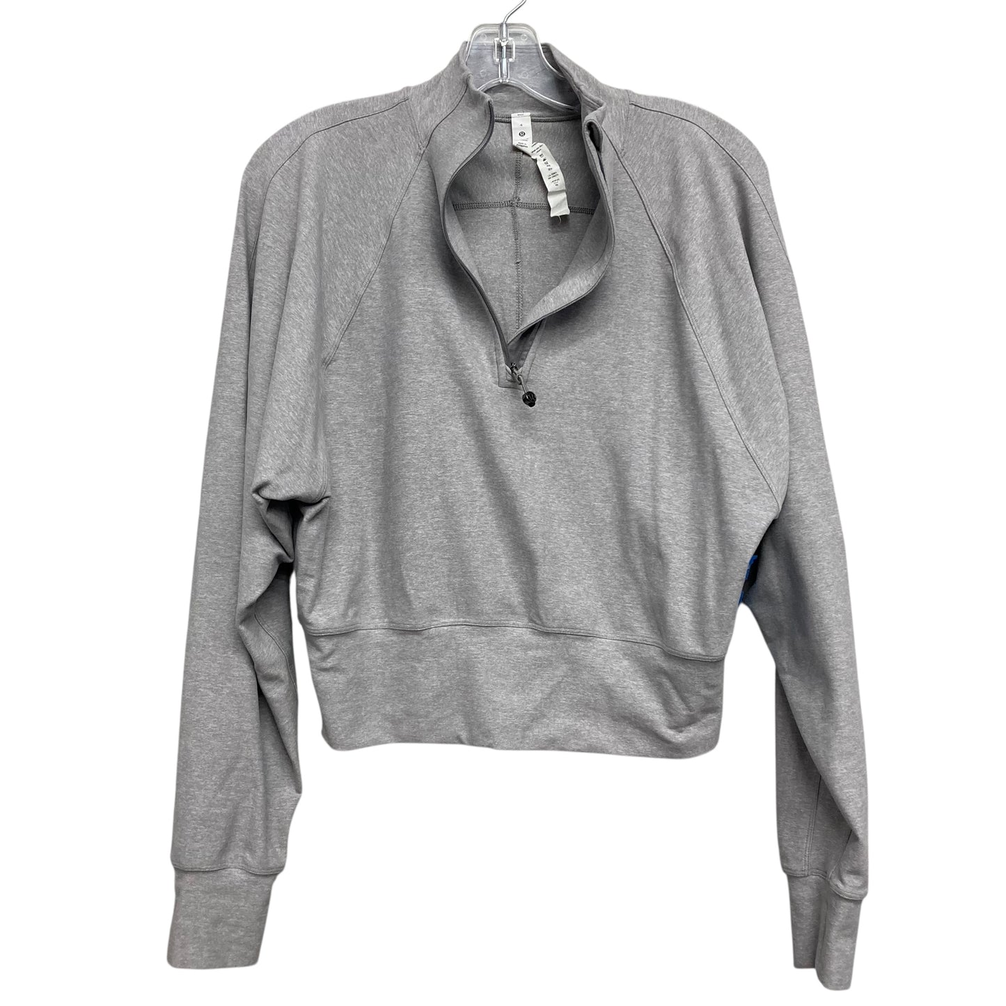 Sweatshirt Collar By Lululemon In Grey, Size:S