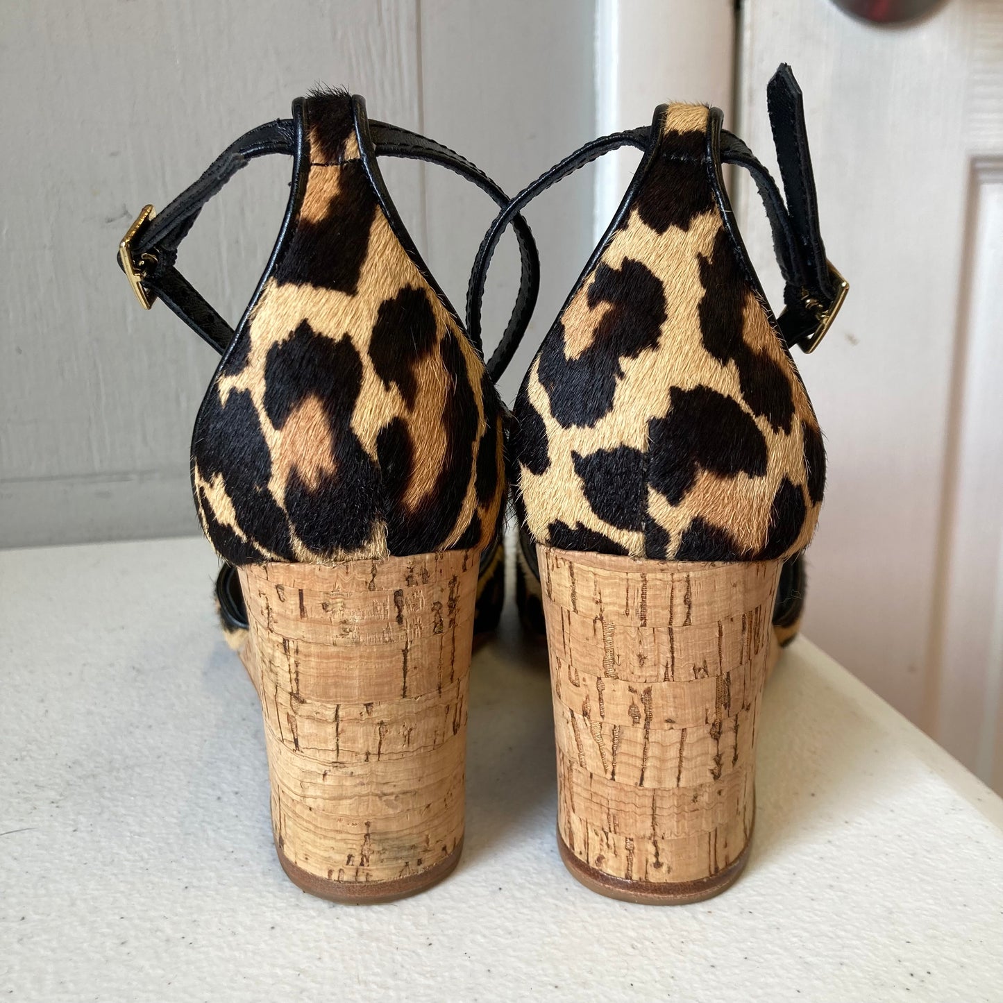 Sandals Designer By Kate Spade In Animal Print, Size:5.5