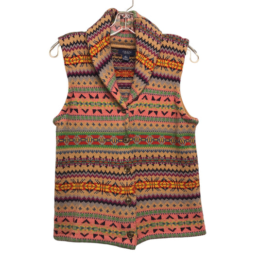 Vest Sweater By Chaps In Multi, Size:S