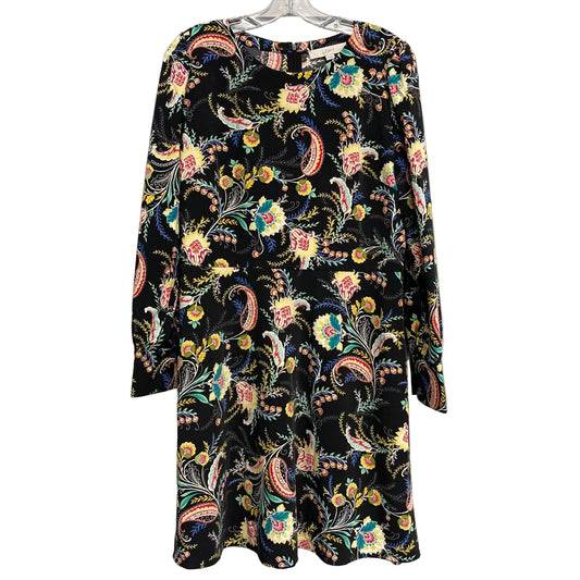Dress Casual Midi By Loft In Black & Yellow, Size:M