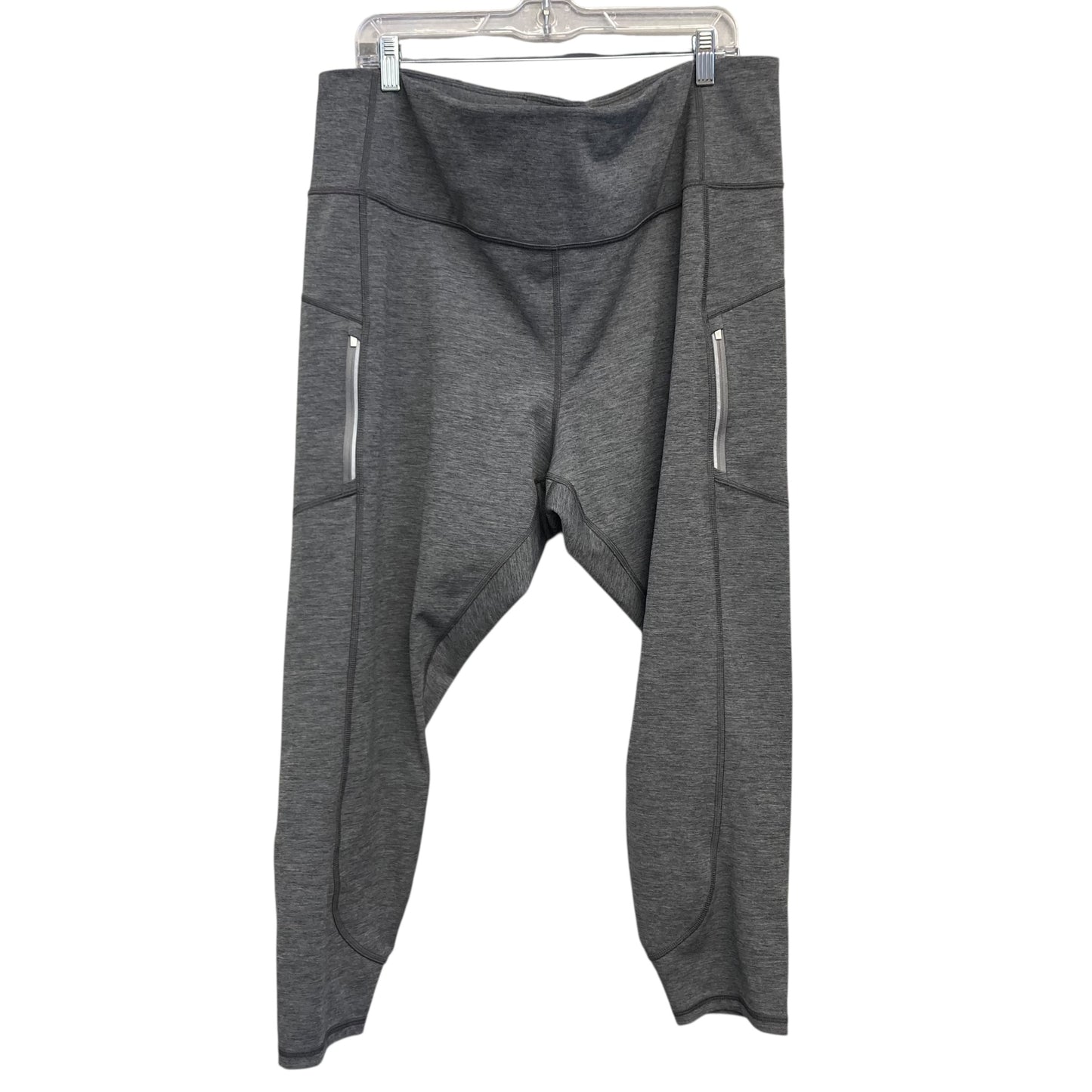 Athletic Leggings By Athleta In Grey, Size:3X