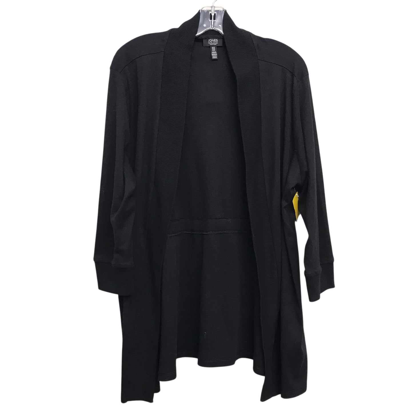 Sweater Cardigan By Jones New York In Black, Size:1X