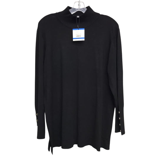 Sweater By Anne Klein In Black, Size:Xl