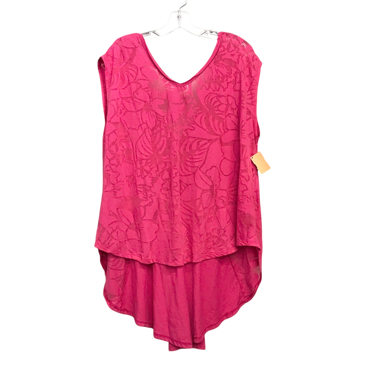 Top Ss Basic By Lane Bryant In Pink, Size:1X