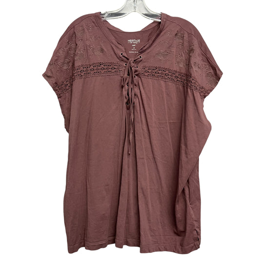 Top Sleeveless By Torrid In Purple, Size:3X