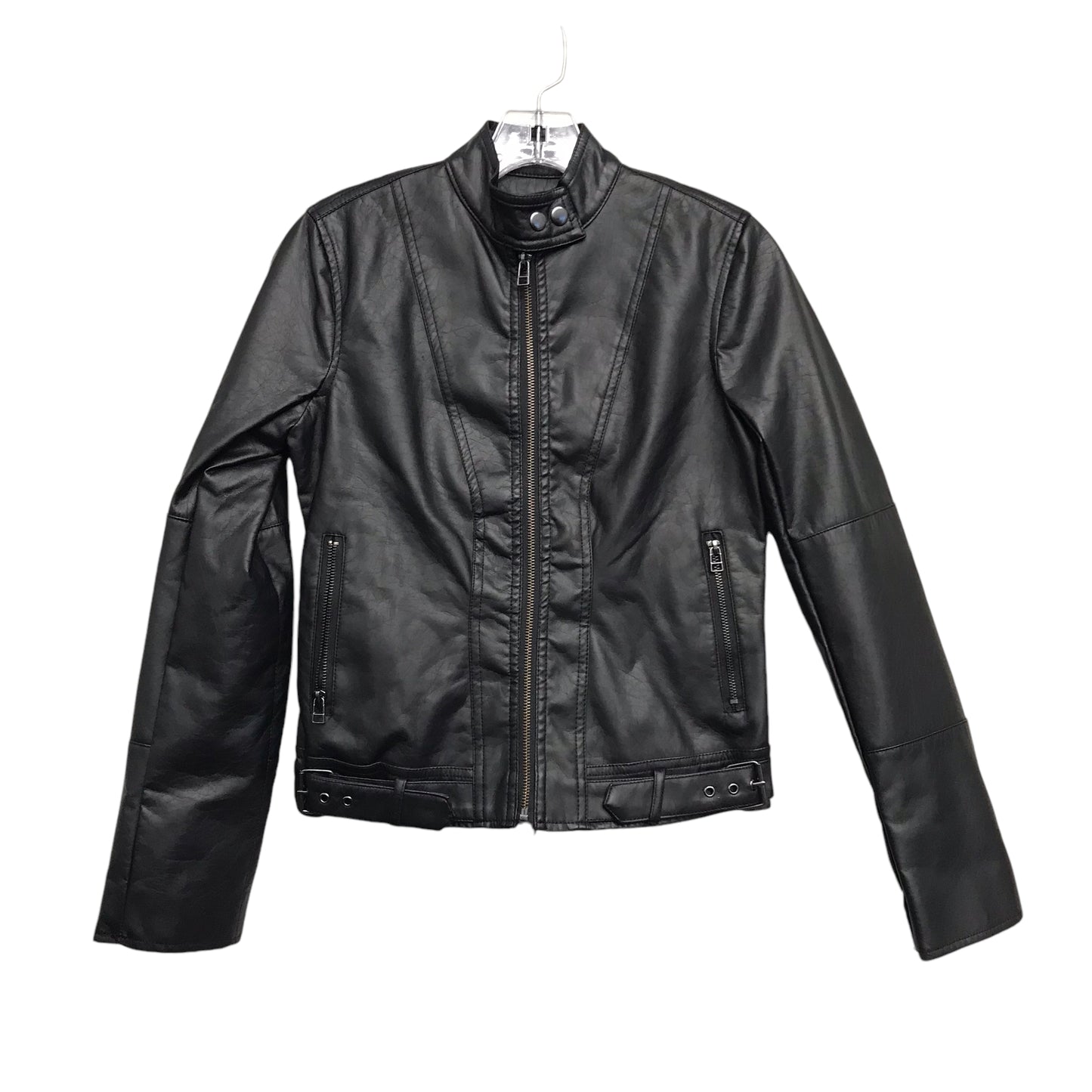 Jacket Moto By Maralyn & Me In Black, Size:Xs