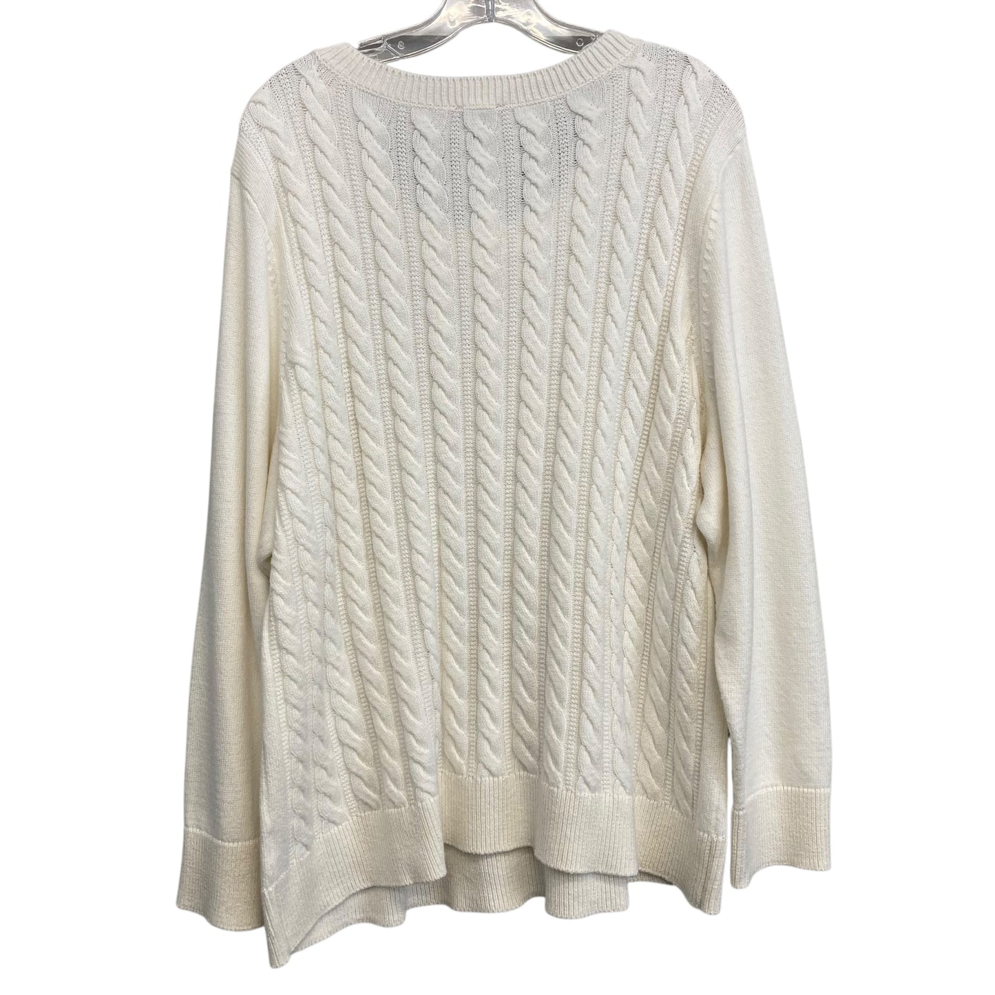 Sweater By Talbots In Cream, Size:3X