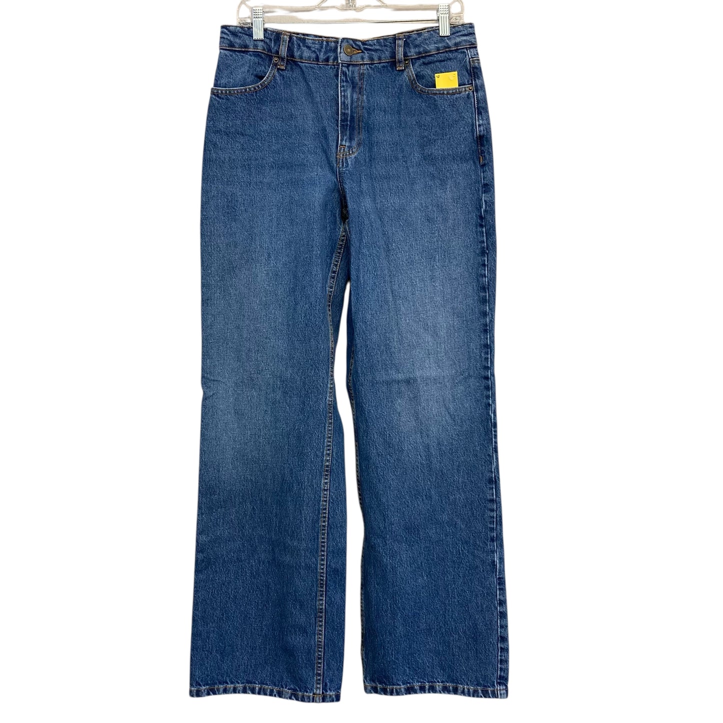 Jeans Wide Leg By Sezane In Blue Denim, Size:12