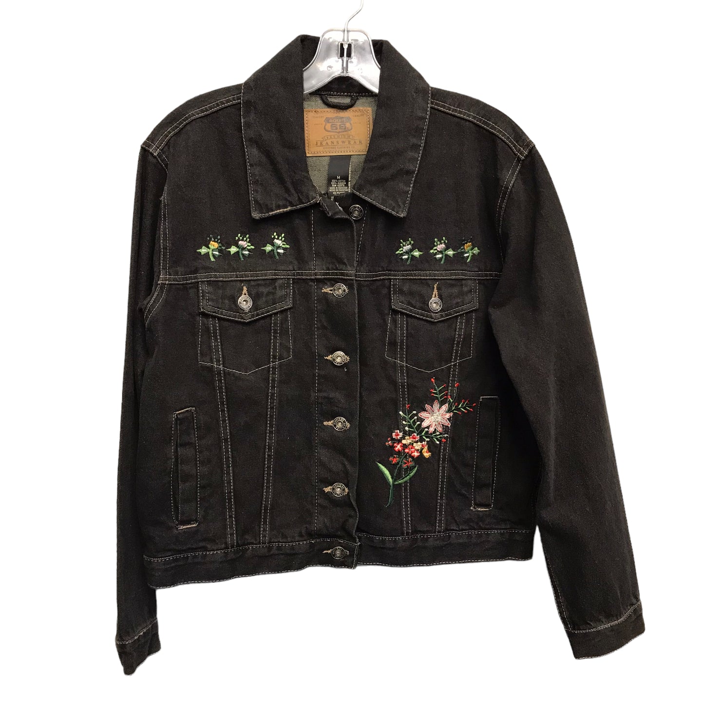 BLACK DENIM JACKET DENIM by ROUTE 66 Size:M