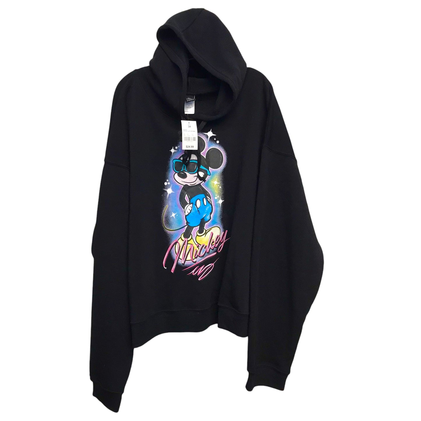 Sweatshirt Hoodie By Disney Store In Black, Size:3X