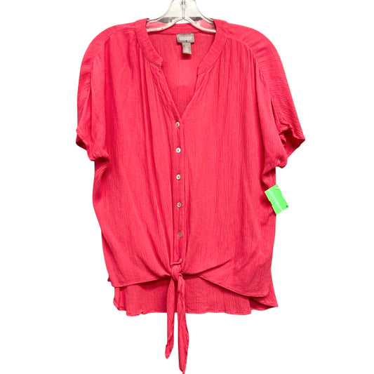Top Ss By Chicos In Pink, Size:Xs