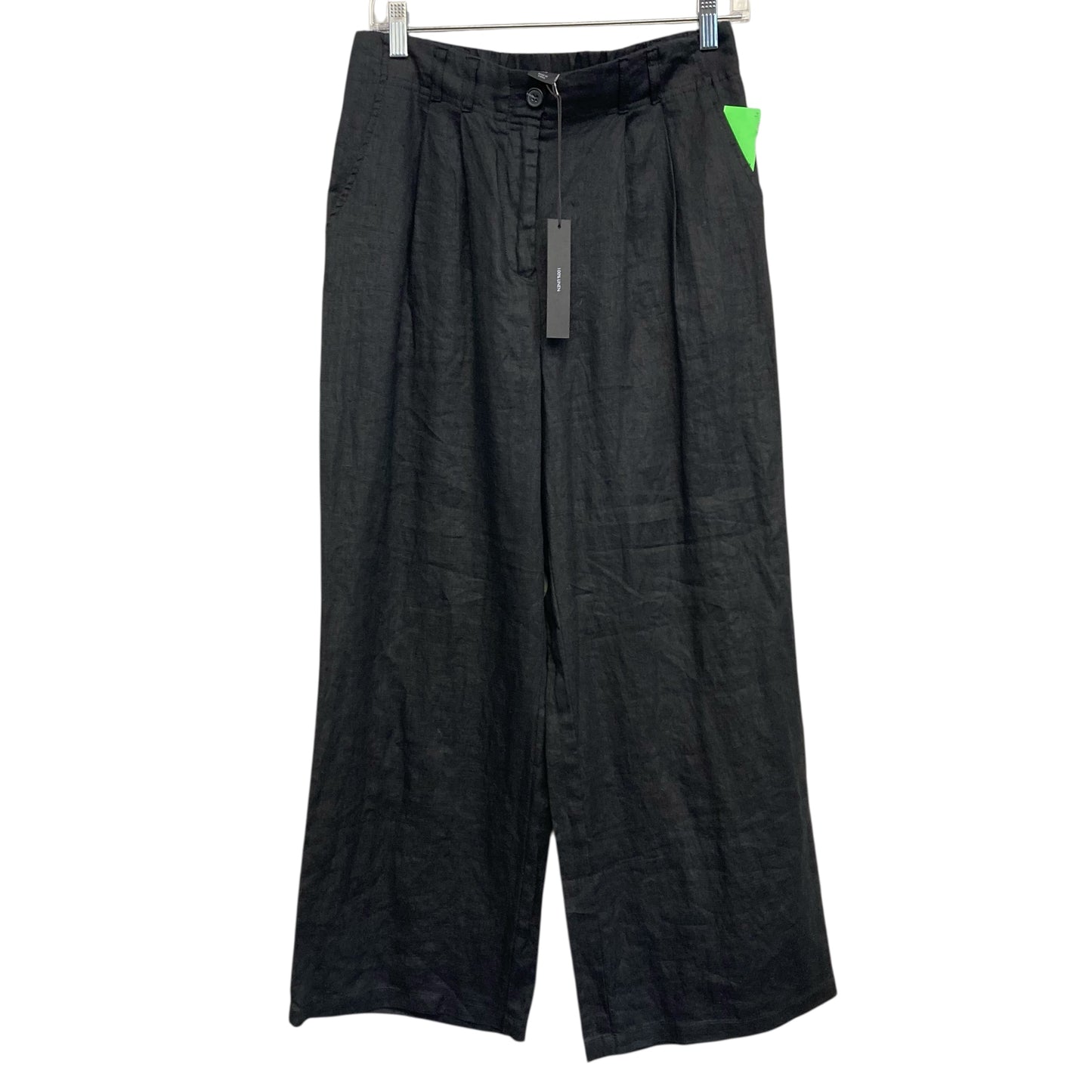 Pants Linen By Tahari In Black, Size:8