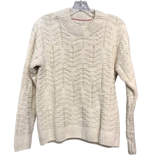 Sweater By Weatherproof In Cream, Size:M