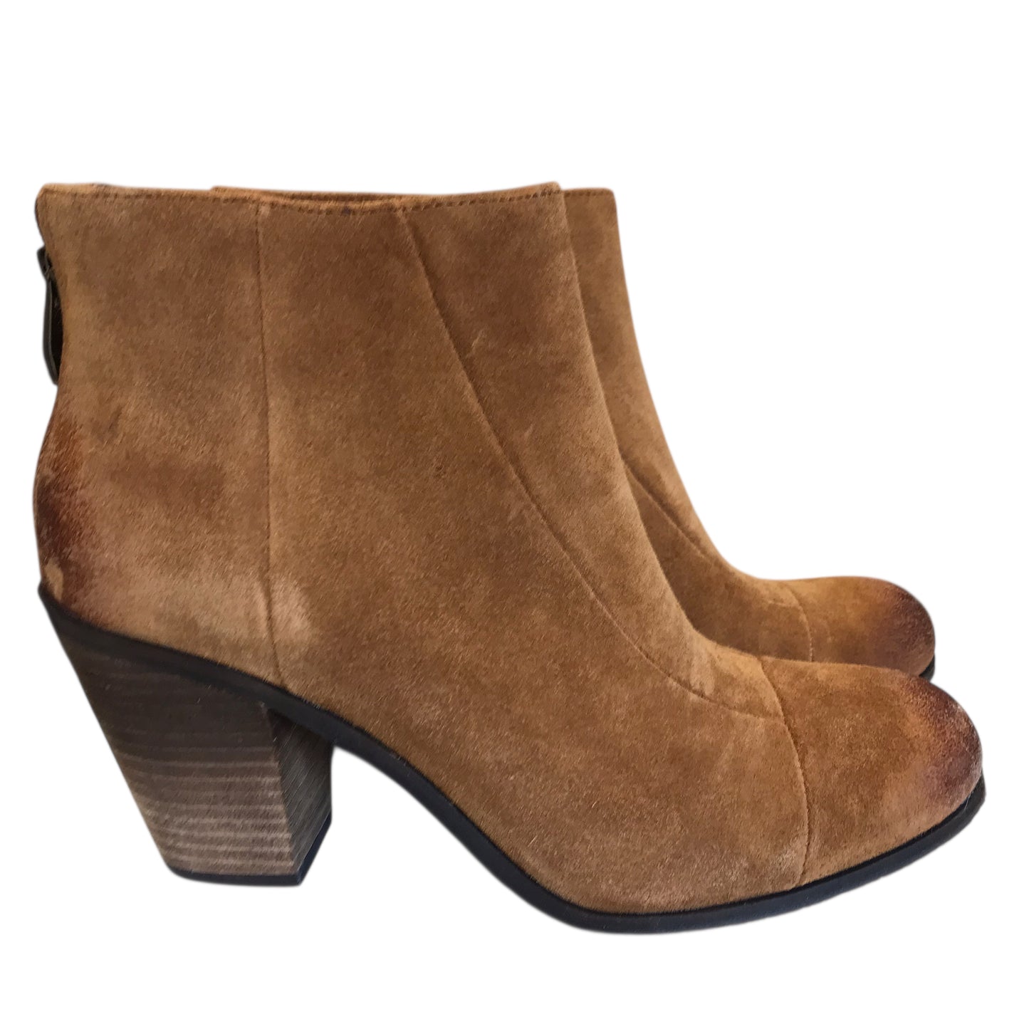 Boots Ankle Heels By Vince Camuto In Brown, Size:7.5