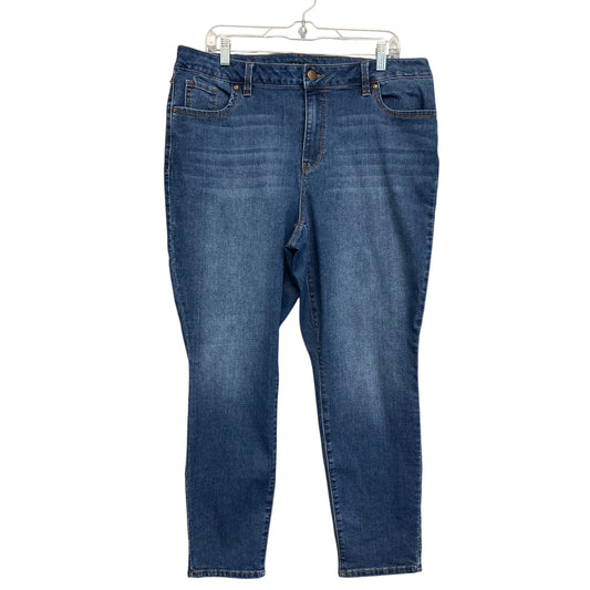 Jeans Boot Cut By D Jeans In Blue Denim, Size:18