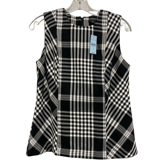 Top Sleeveless By Ann Taylor In Plaid Pattern, Size:Sp