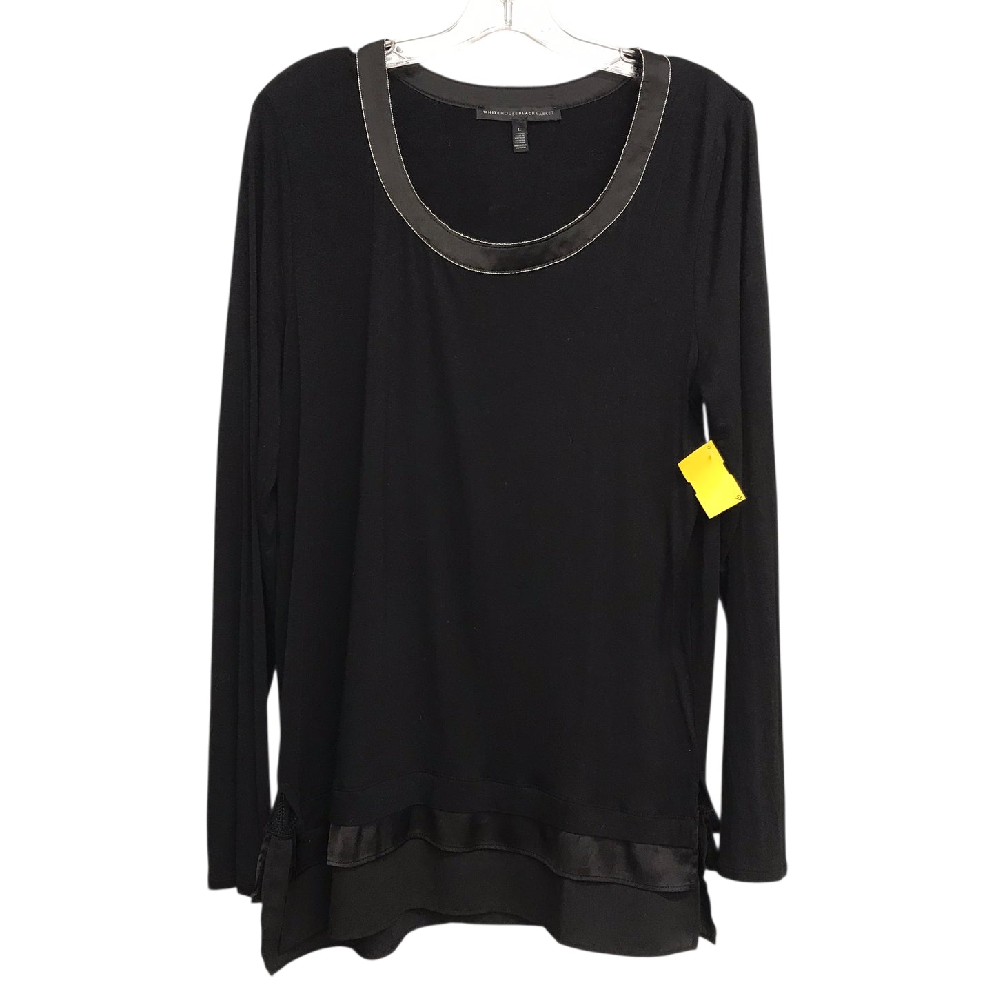 Top Ls By White House Black Market In Black, Size:L