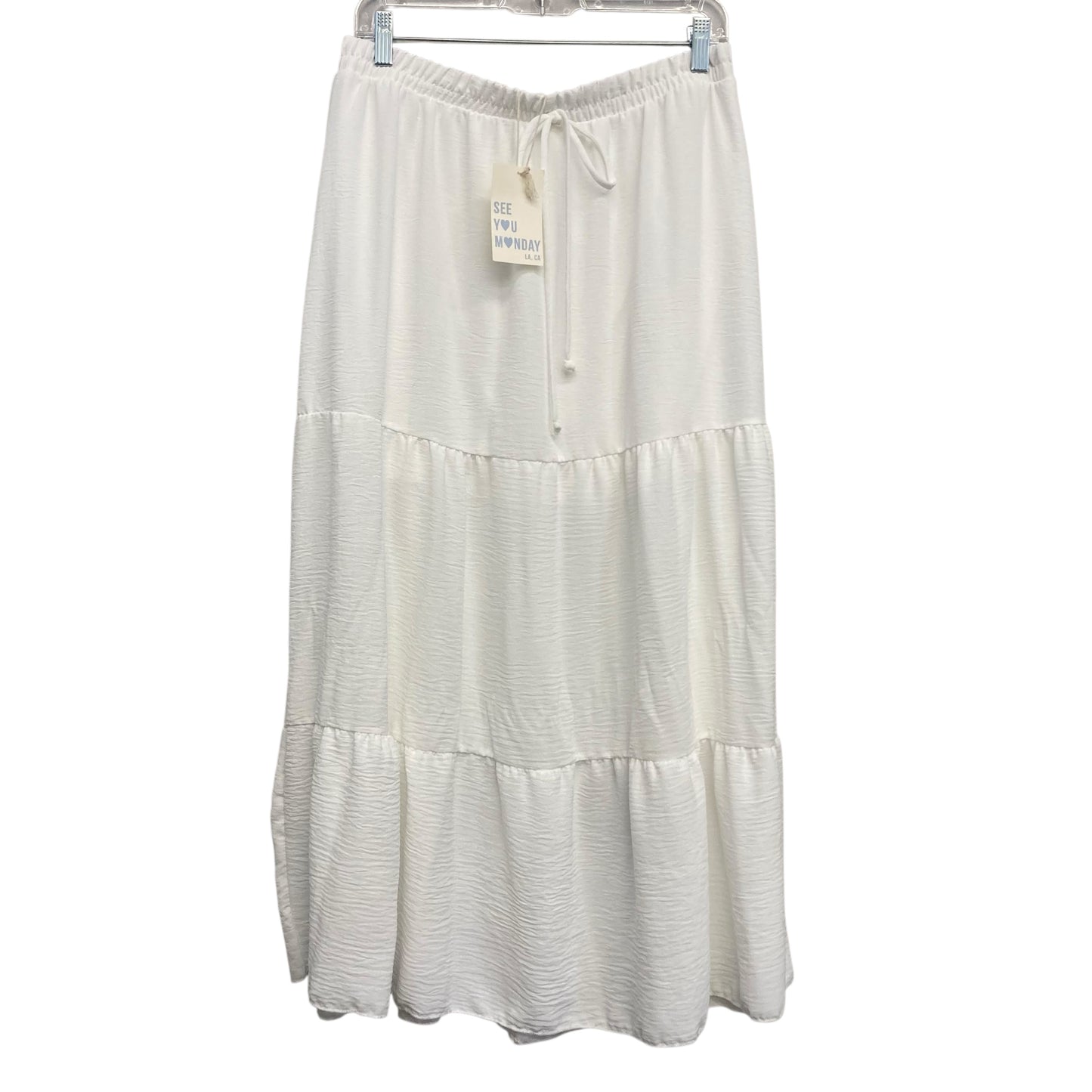 Skirt Maxi By See You Monday In White, Size:16