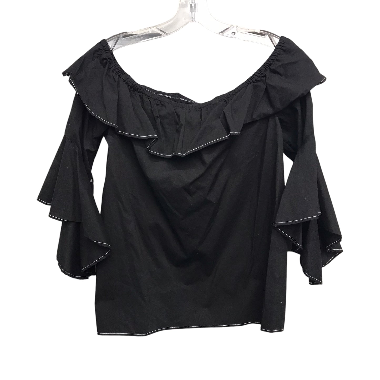 Top 3/4 Sleeve By Inc In Black, Size:S