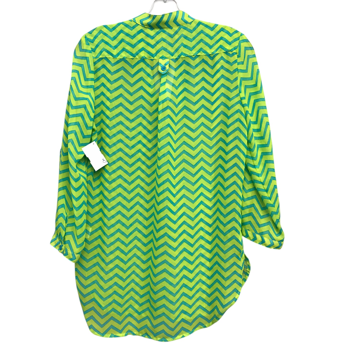 Top Ls By Tacera In Blue & Green, Size:S