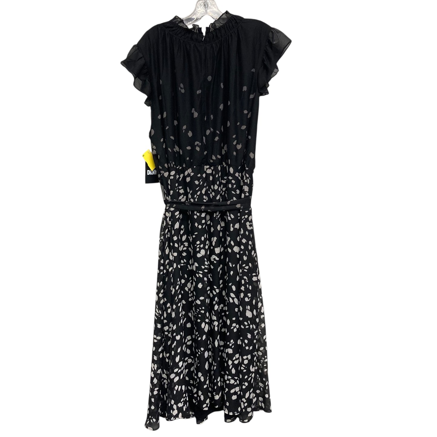 Dress Casual Maxi By Dkny In Black & Grey, Size:3