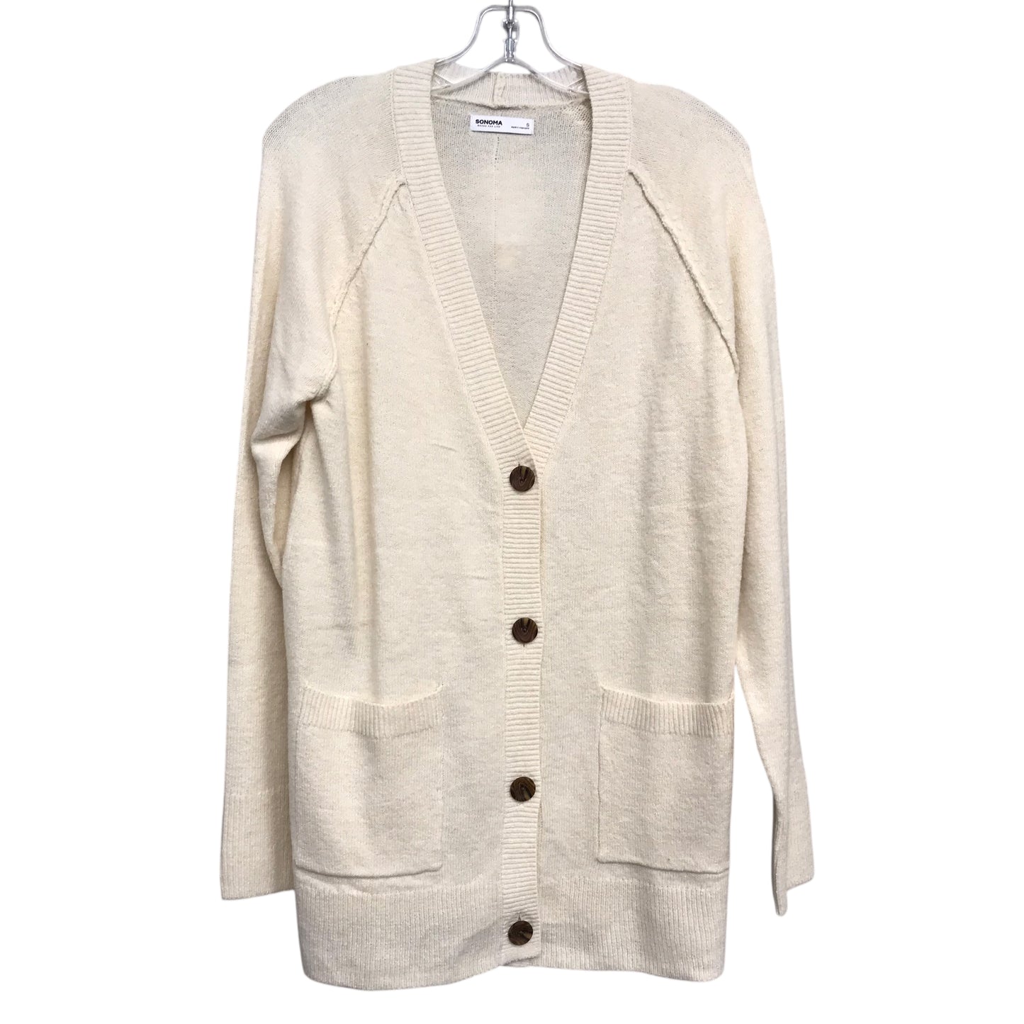 Cardigan By Sonoma In Cream, Size:S