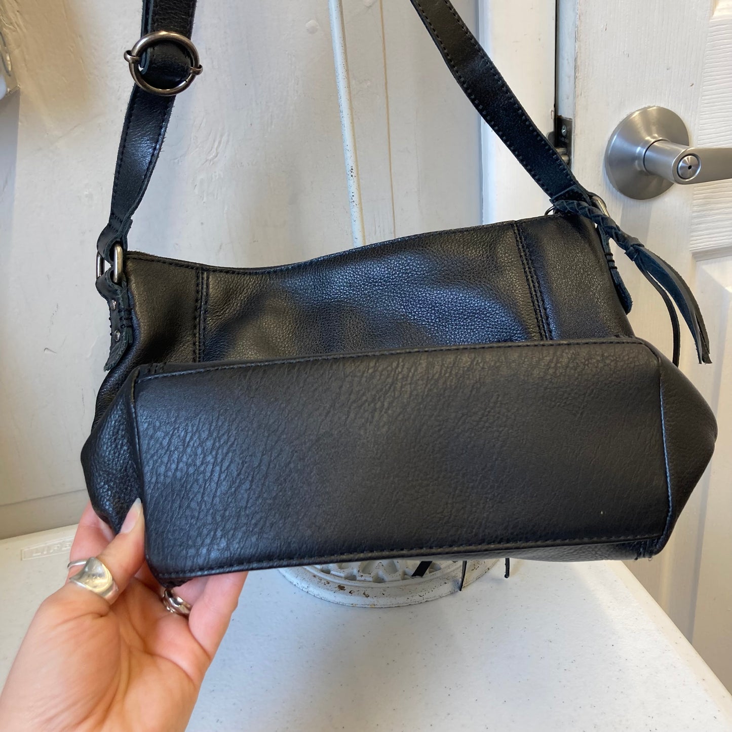 Crossbody Leather By The Sak In Black, Size:Medium