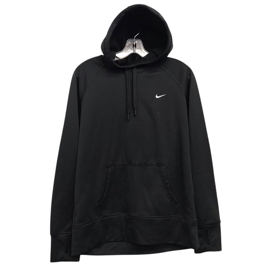 Athletic Sweatshirt Hoodie By Nike In Black, Size:L
