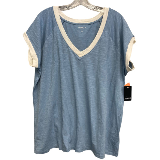 Top Ss Basic By Torrid In Blue, Size:3X
