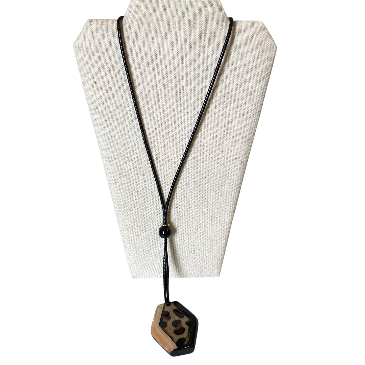Necklace Pendant By Chicos In Animal Print