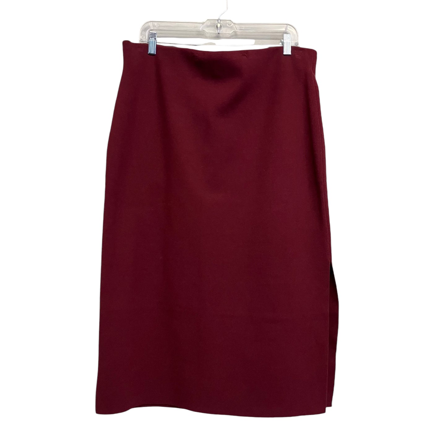 Skirt Midi By Express In Red, Size:16