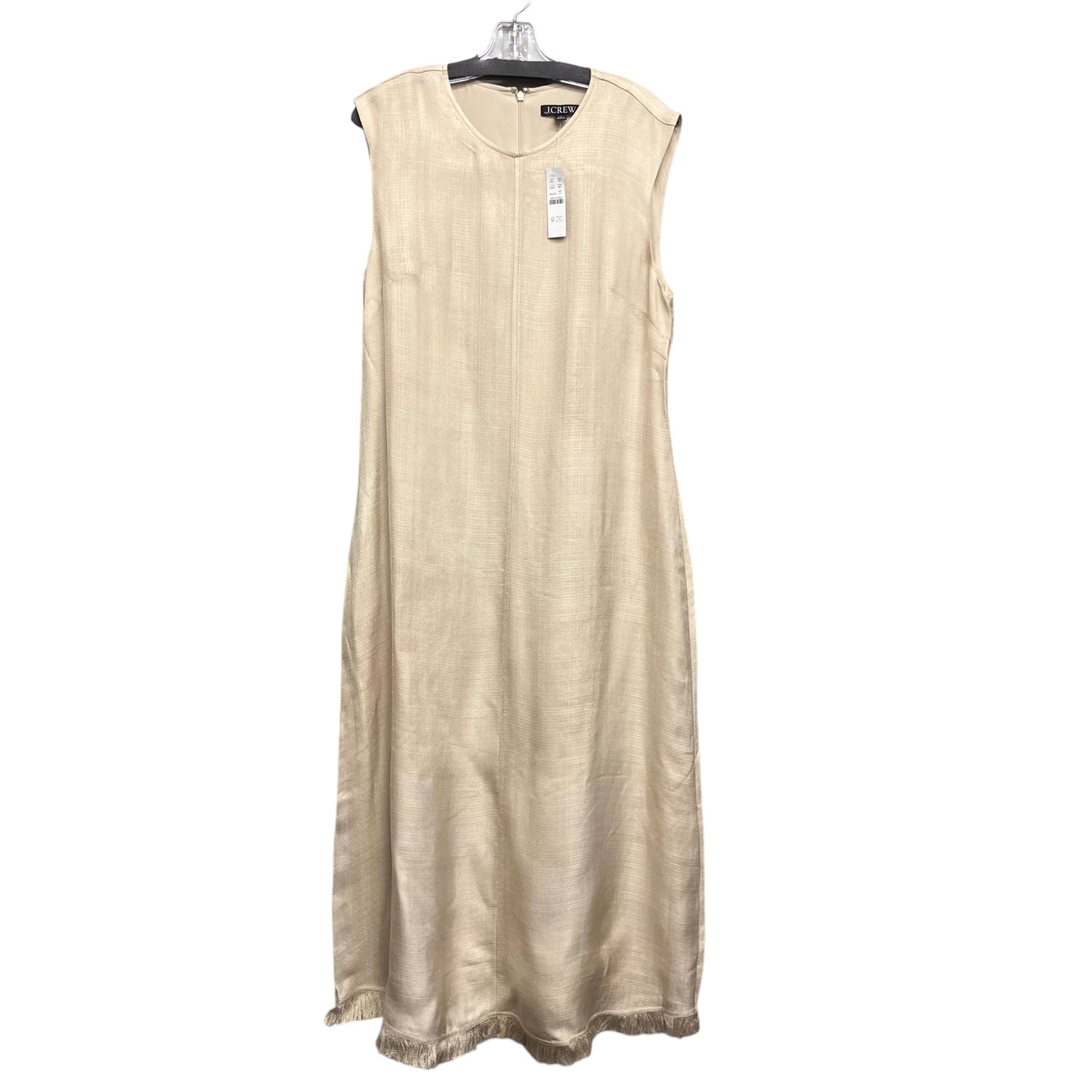 Dress Casual Maxi By J. Crew In Tan, Size:L