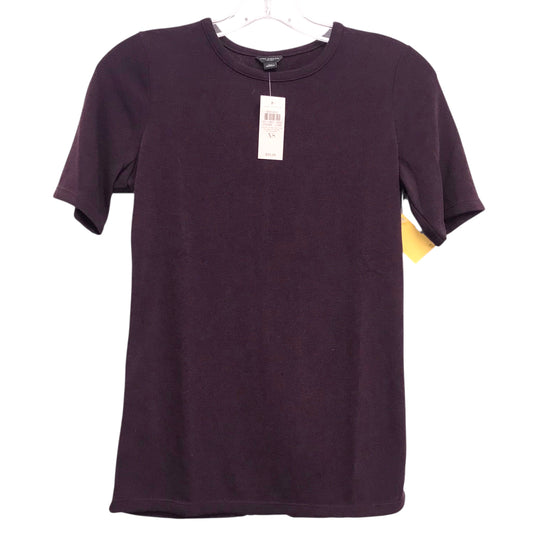 Top Ss Basic By Ann Taylor In Maroon, Size:Xs
