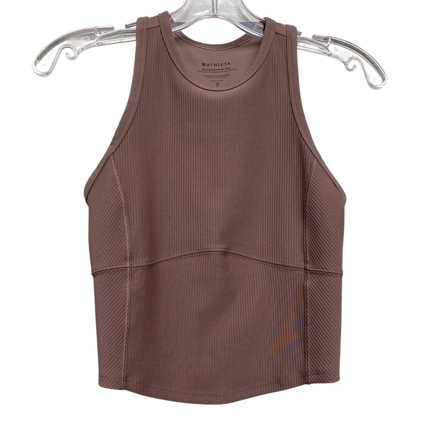 Athletic Tank Top By Athleta In Taupe, Size:Xs