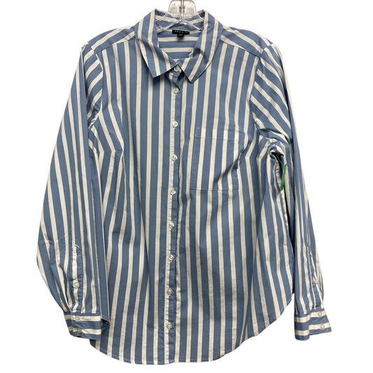 Top Ls By Torrid In Blue & White, Size:1X