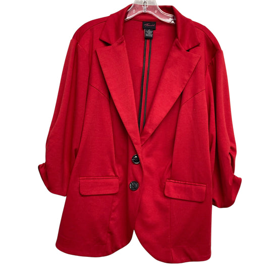 Blazer By Torrid In Red, Size:3X