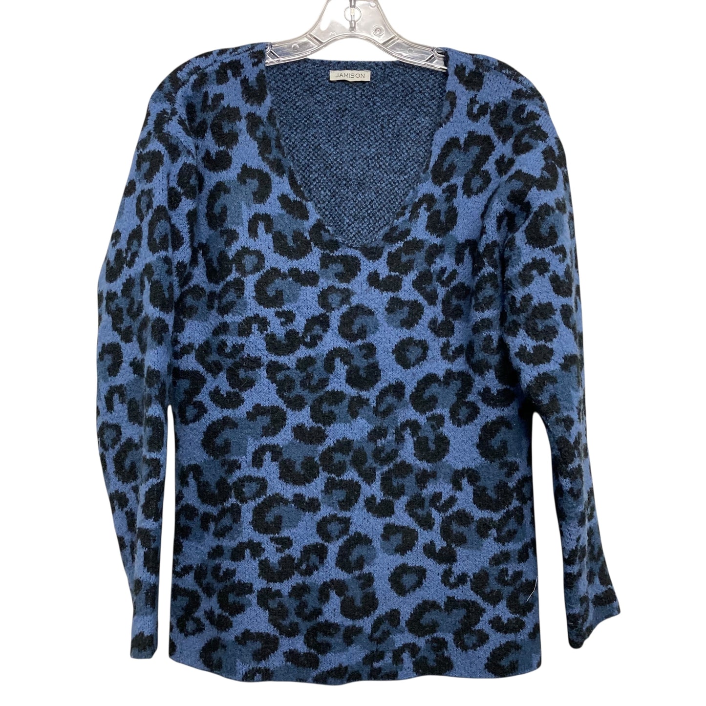 Sweater By Jasmison In Black & Blue, Size:S