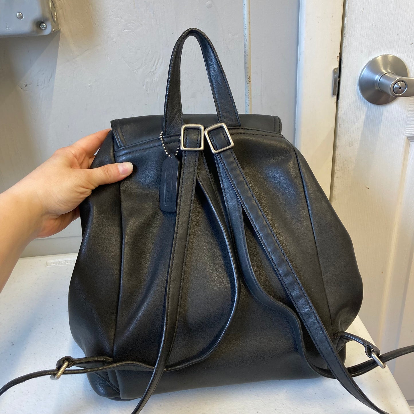 Backpack Designer By Coach In Black, Size:Medium