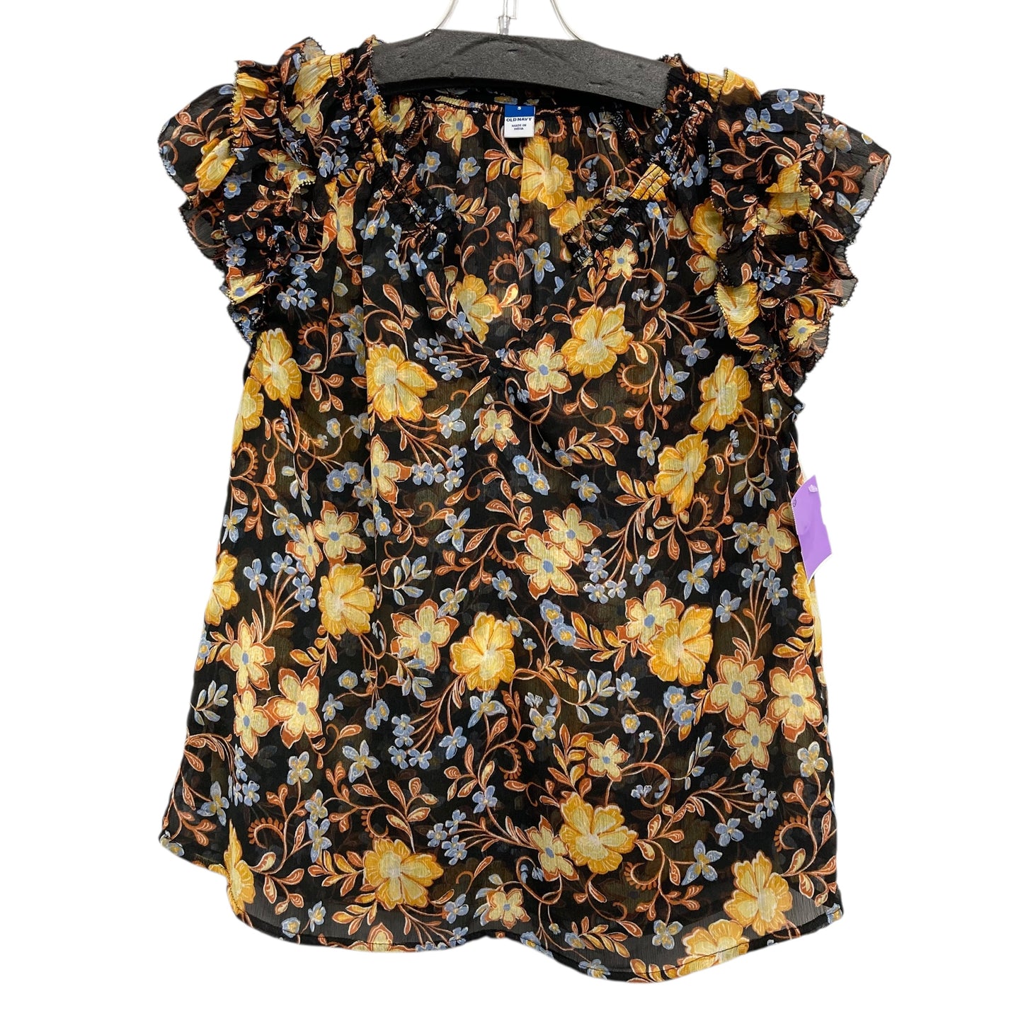 Top Sleeveless By Old Navy In Floral Print, Size:S