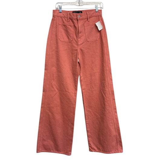 Jeans Wide Leg By Veronica Beard In Orange Denim, Size:6