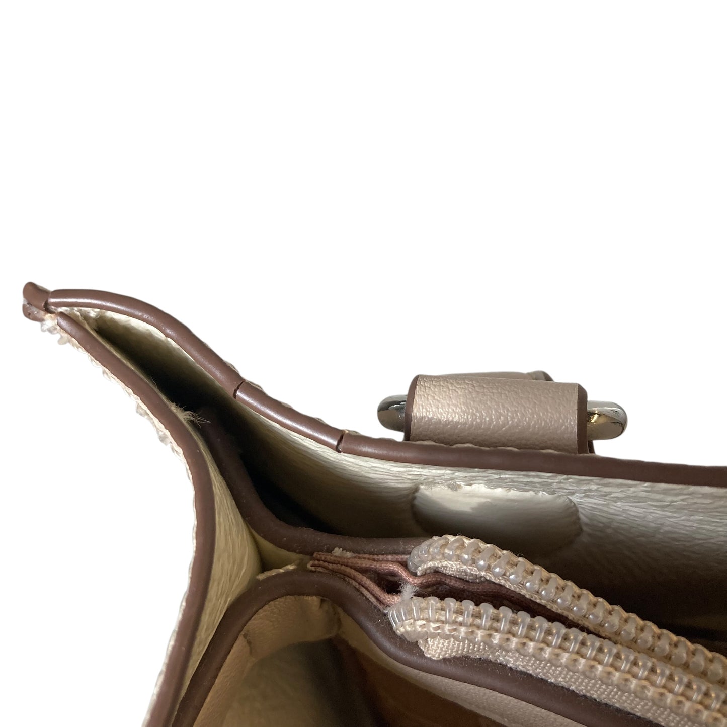 Crossbody By Anne Klein In Beige, Size:Small