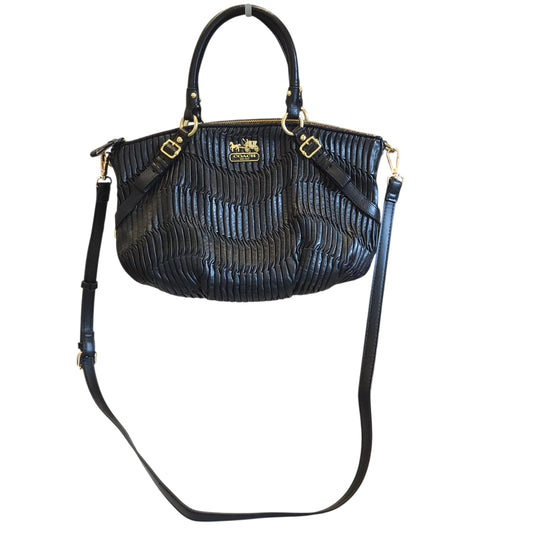 Handbag Designer By Coach In Black, Size:Medium