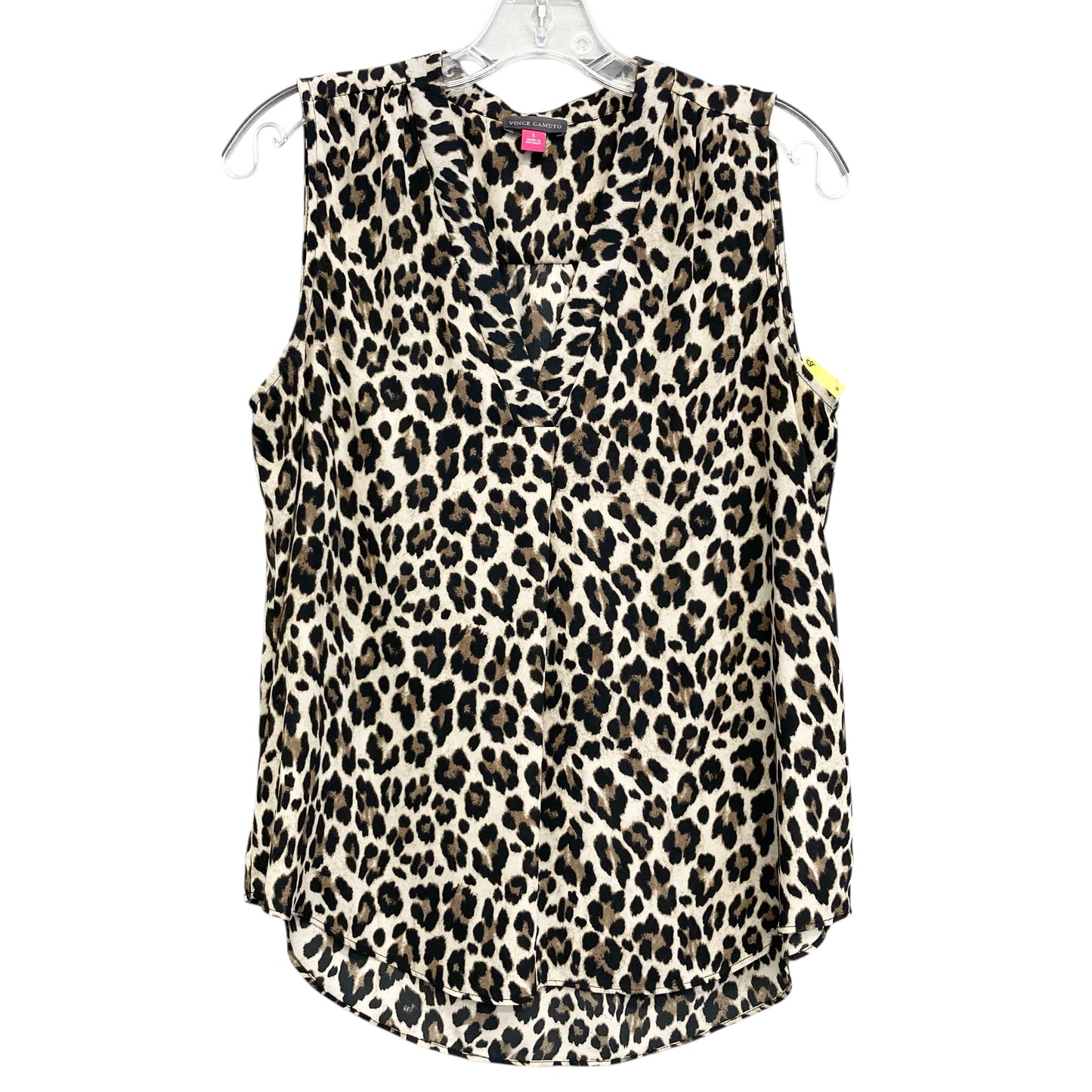 Top Sleeveless By Vince Camuto In Animal Print, Size:S