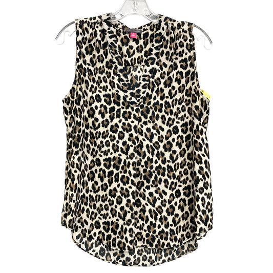 Top Sleeveless By Vince Camuto In Animal Print, Size:S