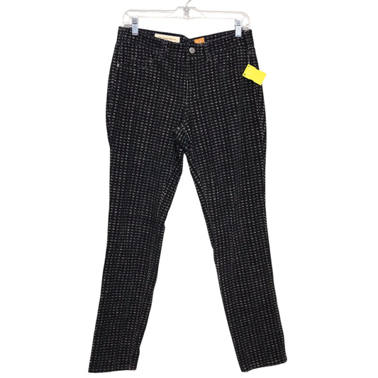 Pants Corduroy By Pilcro In Black & Cream, Size:10