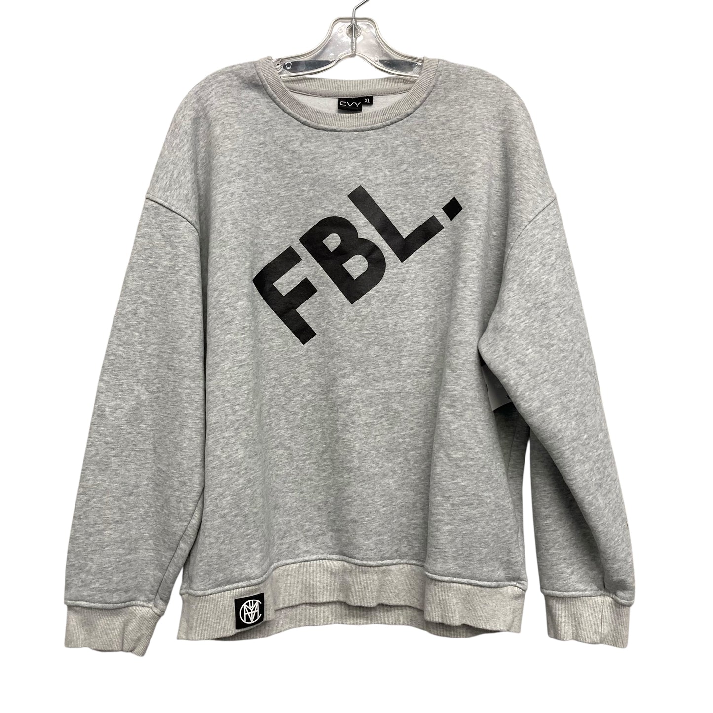Athletic Sweatshirt Crewneck By CVY In Grey, Size:Xl