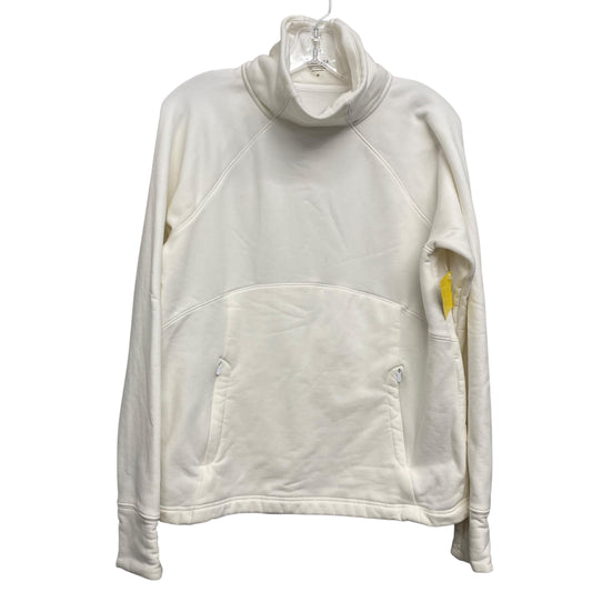 Athletic Top Ls Collar By Athleta In Ivory, Size:M