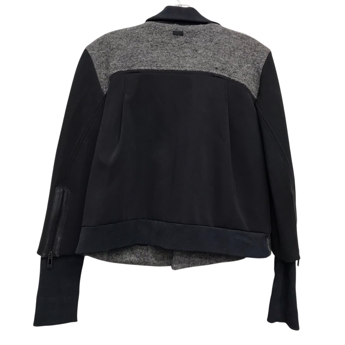 Jacket Moto By Work Out Life In Black & Grey, Size:S